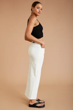 AF Denim Skirt (White)