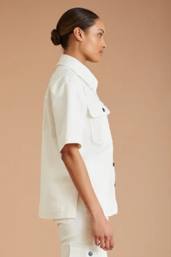 AF Denim Utility Shirt (White)