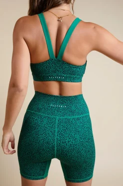 Animal Print V-Back Sports Bra