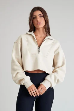 Arlo Crop 1/2 Zip Sweater