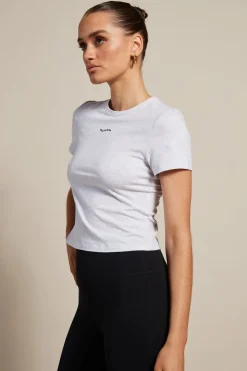 Baby Tee (White Marle)