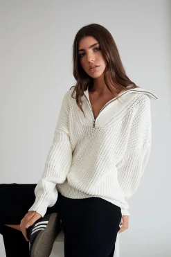 Chunky 1/2 Zip Knit
