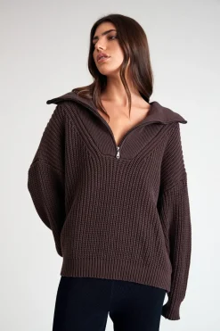 Chunky 1/2 Zip Knit