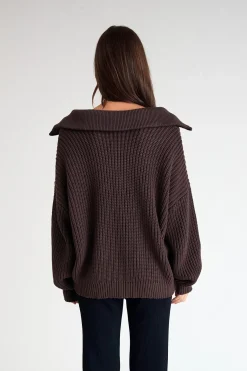 Chunky 1/2 Zip Knit