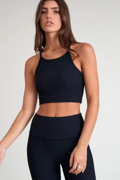 EcoRib Strap Racer Crop
