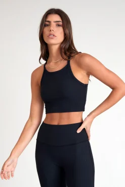 EcoRib Strap Racer Crop