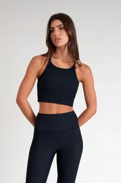 EcoRib Strap Racer Crop