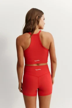 EcoRib Strap Racer Crop