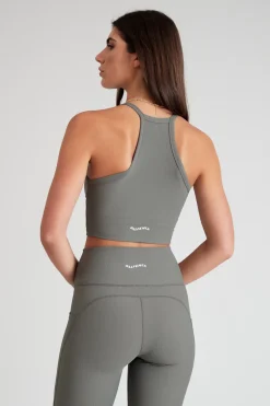 EcoRib Strap Racer Crop