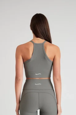 EcoRib Strap Racer Crop