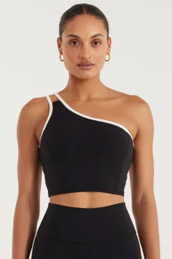 EcoSculpt Contrast One Shoulder Tank