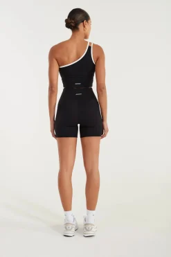 EcoSculpt Contrast One Shoulder Tank