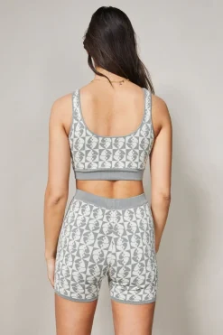 Jacquard Crop Top