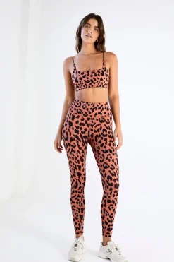 Oversized Cheetah Square Neck Sports Bra
